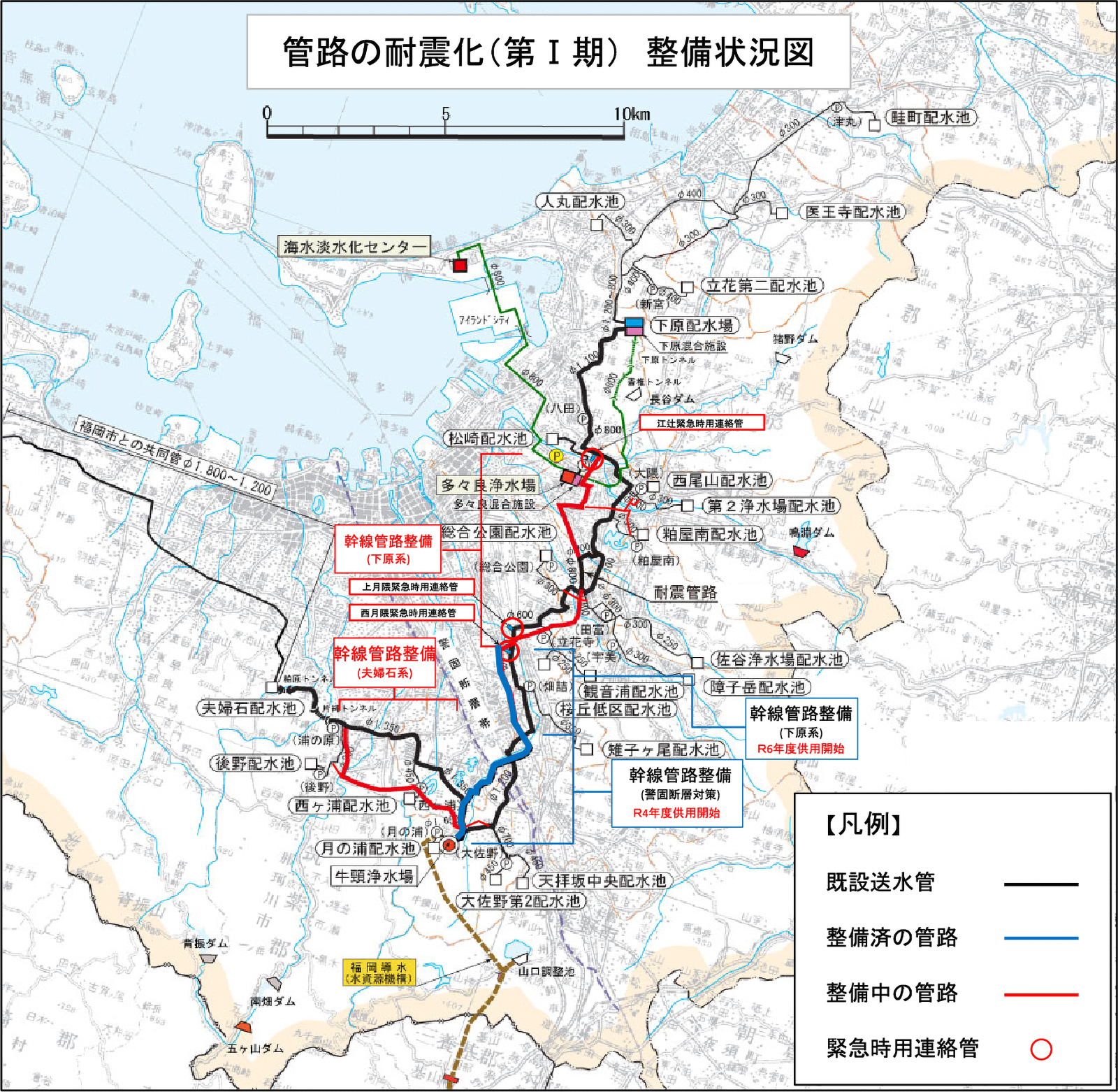 令和10年頃までの管路整備計画