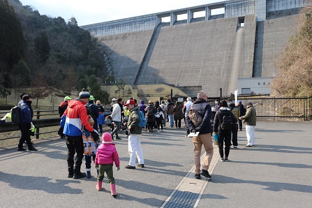 大山ダムの見学
